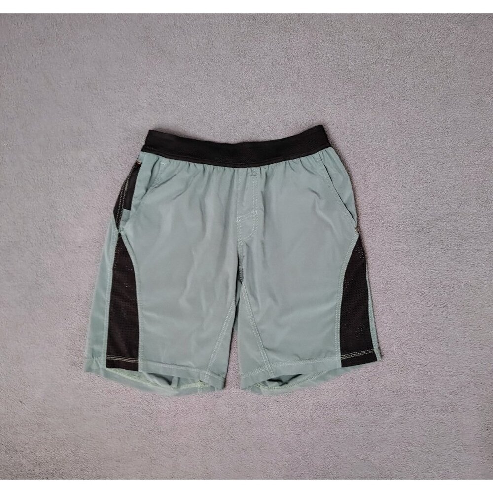 VUORI Men's Paxton Shorts Lined 9" Sz (S)  Green Athleisure Gym Yoga Run UPF 50+